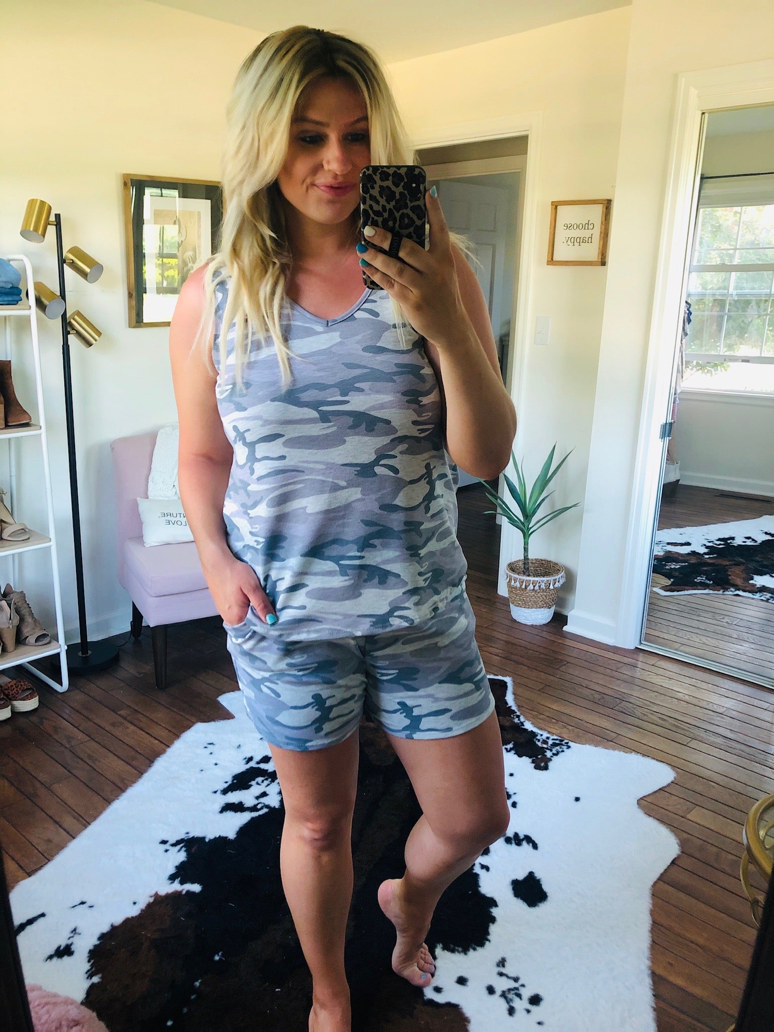 Closer To You Heather Grey Tank and Shorts Set-Two Piece Set-Lime & Chili LT5216-Anna Kaytes Boutique, Women's Fashion Boutique in Grinnell, Iowa