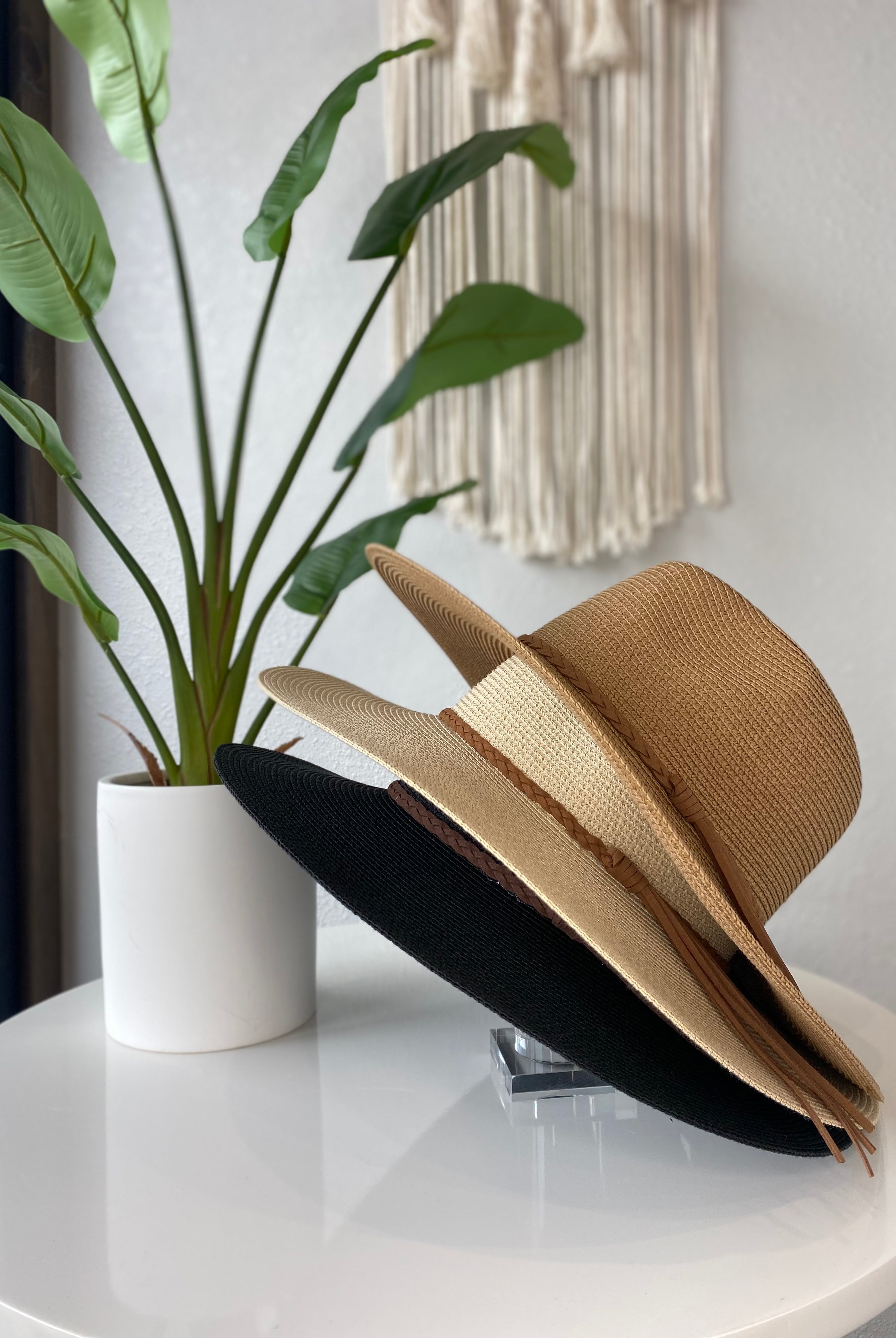 The Valerie Hat with Braid Detail- Multiple Options-Hats-Anna Kaytes Boutique-Anna Kaytes Boutique, Women's Fashion Boutique in Grinnell, Iowa