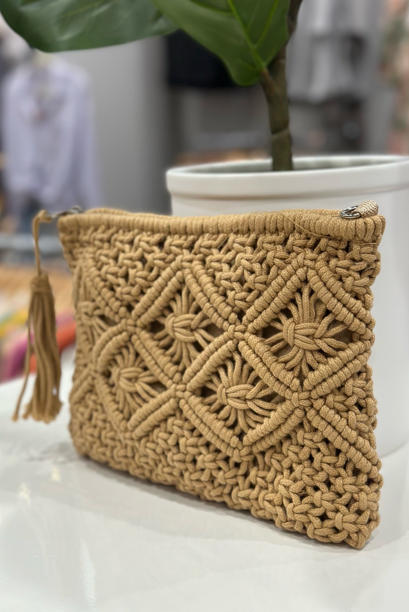 Soak Up The Sun Macrame Clutch- Multiple Options-Clutch-Alli's Corner-Anna Kaytes Boutique, Women's Fashion Boutique in Grinnell, Iowa
