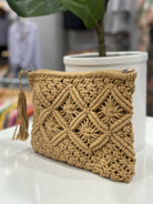 Soak Up The Sun Macrame Clutch- Multiple Options-Clutch-Alli's Corner-Anna Kaytes Boutique, Women's Fashion Boutique in Grinnell, Iowa