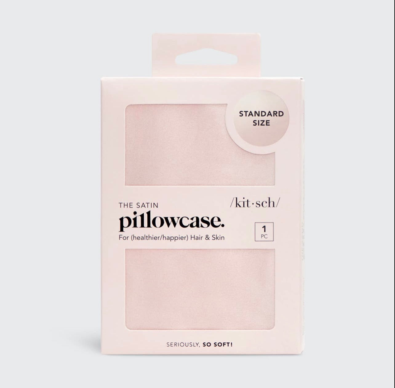 Kitsch Blush Satin Pillowcase- Standard-Pillowcases-Kitsch-Anna Kaytes Boutique, Women's Fashion Boutique in Grinnell, Iowa