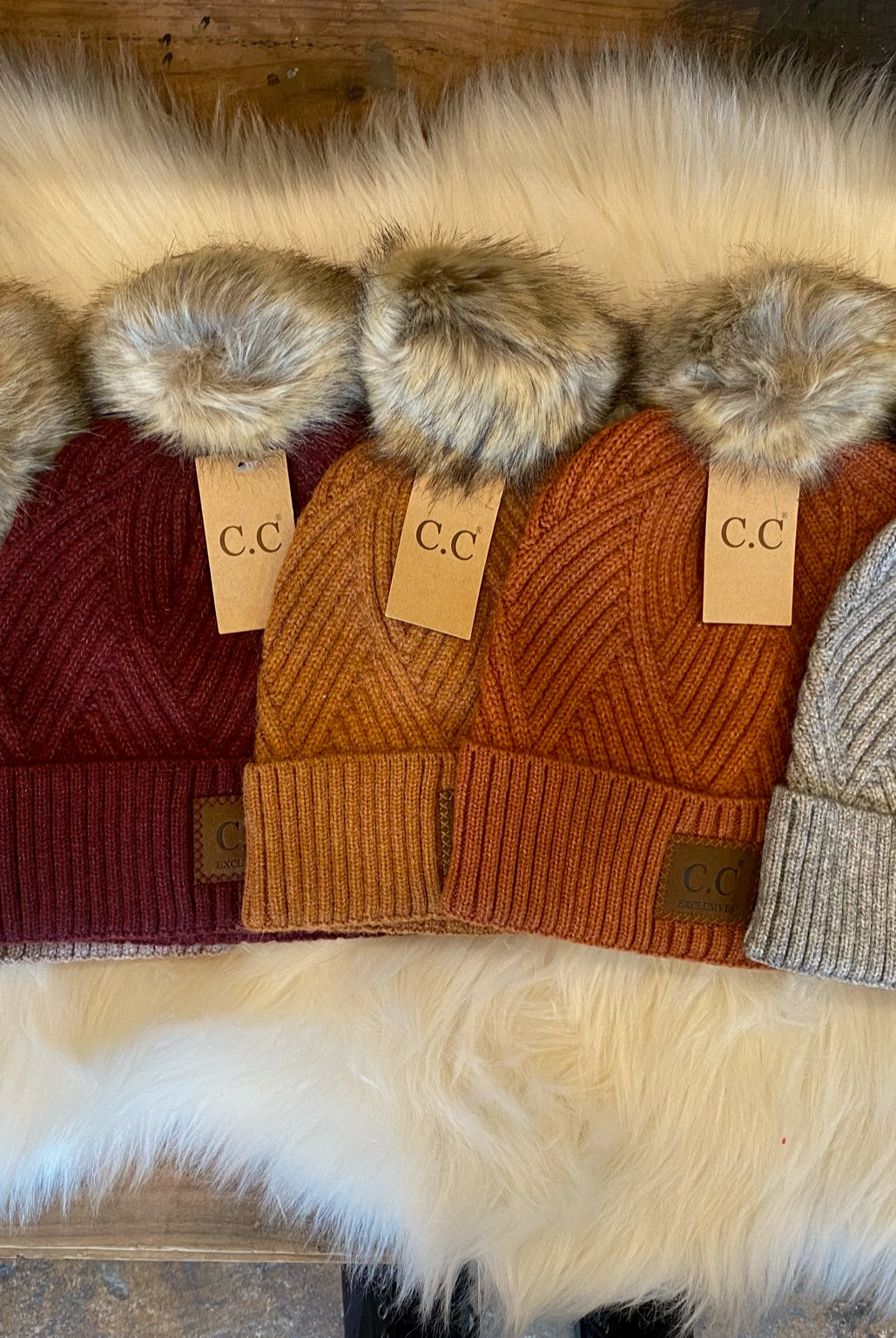 What A Girl Wants Pom Beanie-Beanies-joia hat 2060-Anna Kaytes Boutique, Women's Fashion Boutique in Grinnell, Iowa