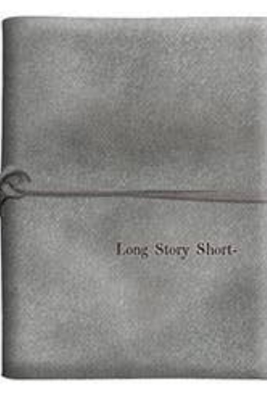 "Long Story Short" Suede Journal-Journals-Santa Barbara Design-Anna Kaytes Boutique, Women's Fashion Boutique in Grinnell, Iowa