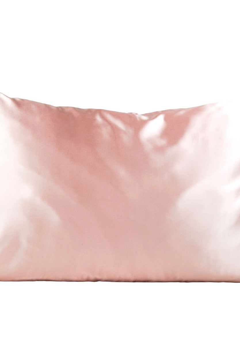 Kitsch Blush Satin Pillowcase- Standard-Pillowcases-Kitsch-Anna Kaytes Boutique, Women's Fashion Boutique in Grinnell, Iowa