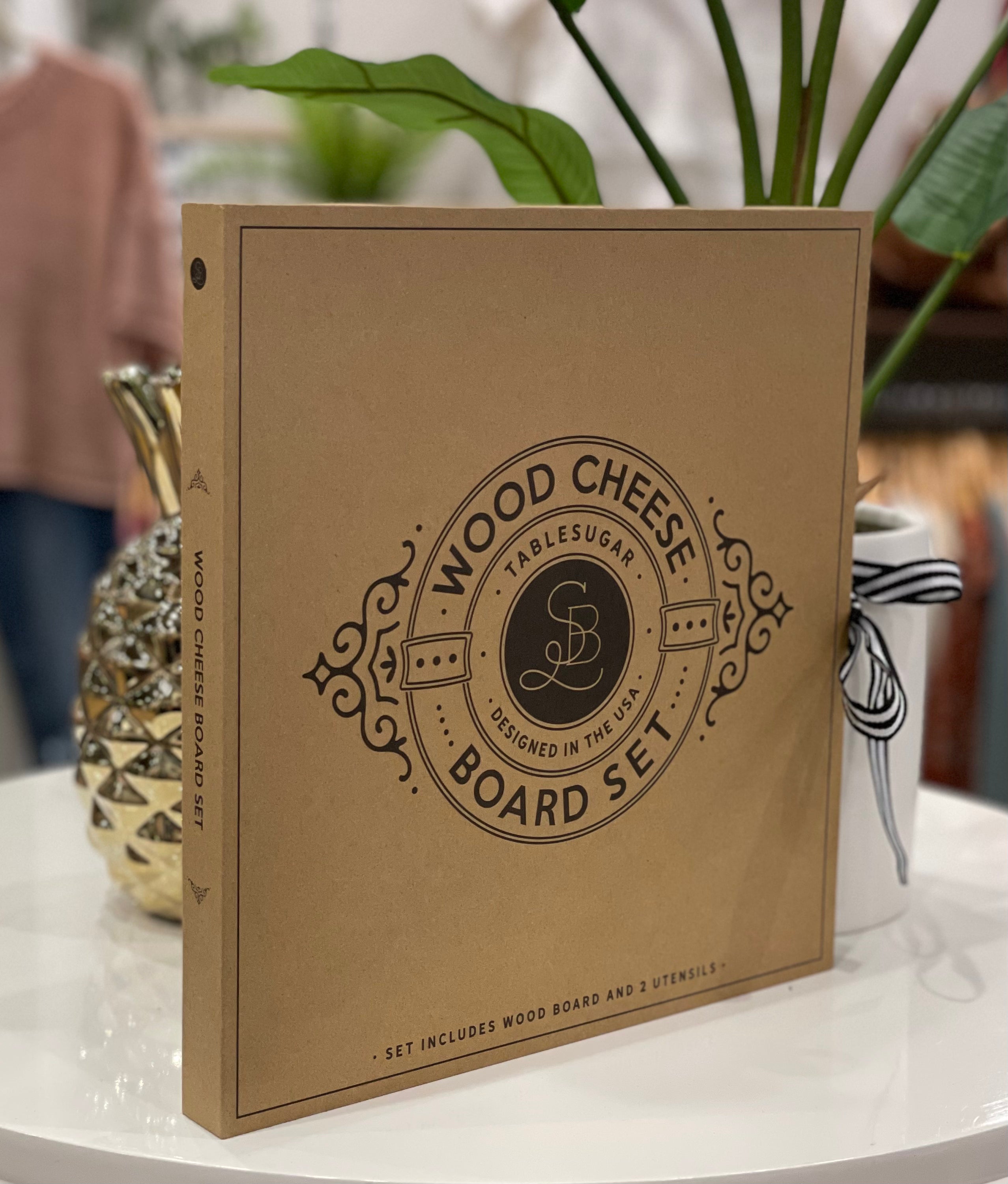 Wood Cheese Board Set-Home & Garden-Creative Brands - J2463-Anna Kaytes Boutique, Women's Fashion Boutique in Grinnell, Iowa