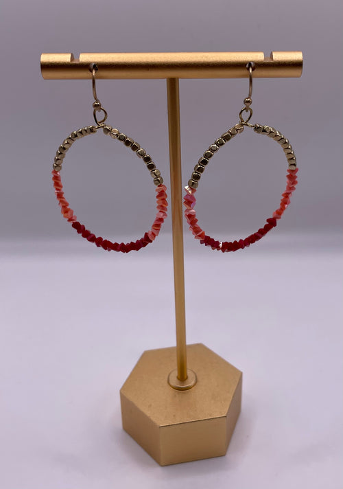 Dorothy Beaded Hoops-Joia-Anna Kaytes Boutique, Women's Fashion Boutique in Grinnell, Iowa
