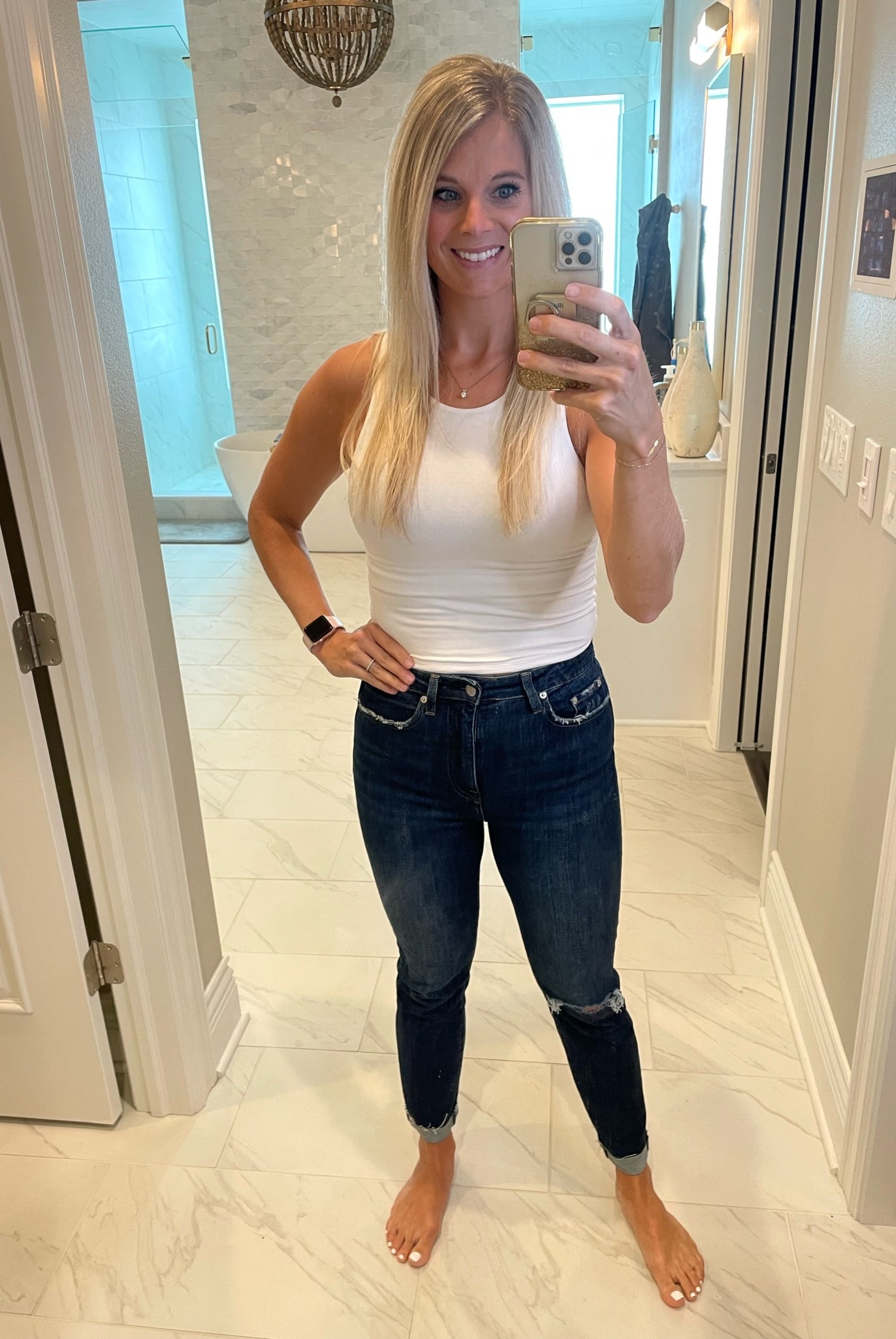 For The Best Double Layered High-Neck Cropped Tank-Sleeveless-Be Cool-Anna Kaytes Boutique, Women's Fashion Boutique in Grinnell, Iowa