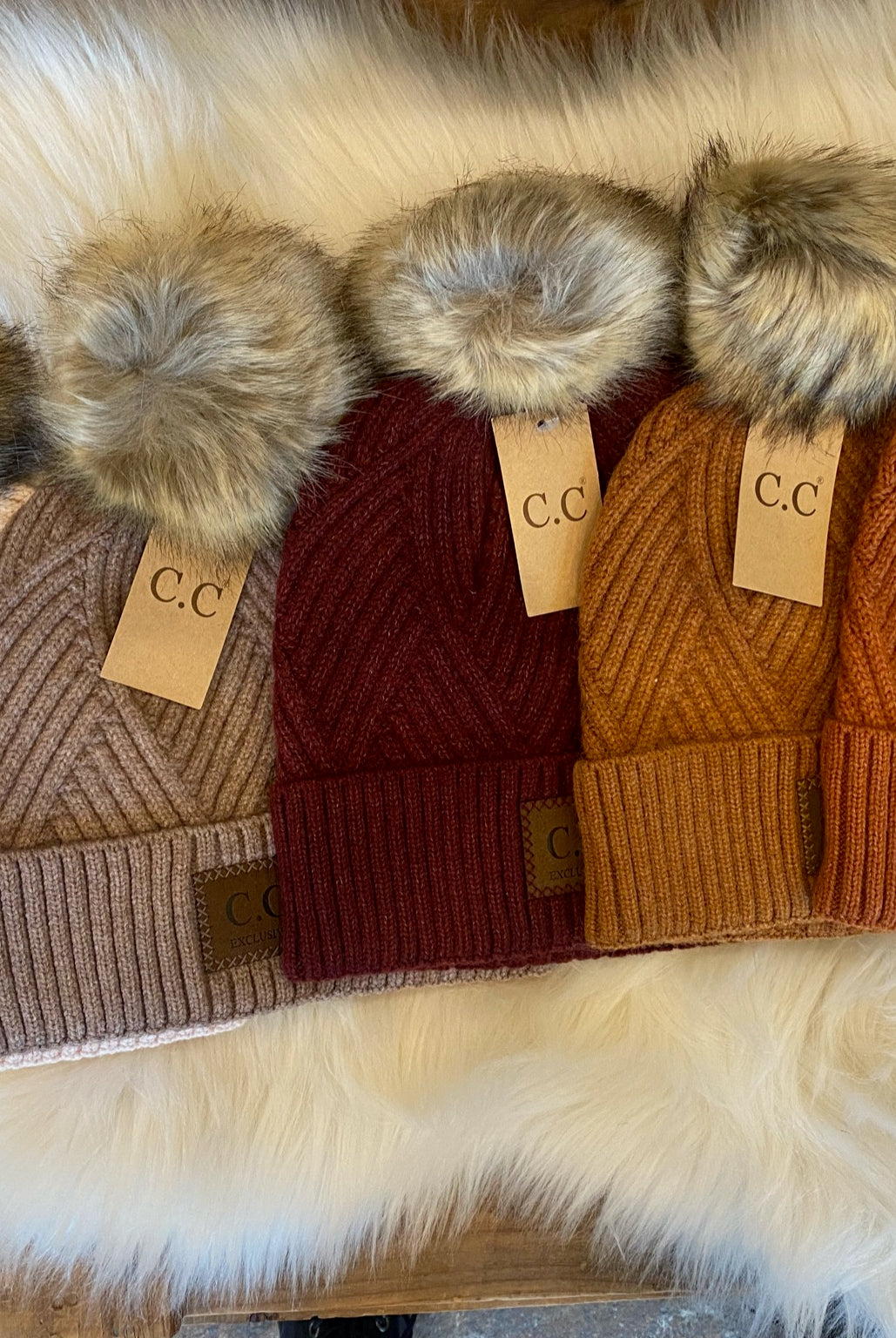 What A Girl Wants Pom Beanie-Beanies-joia hat 2060-Anna Kaytes Boutique, Women's Fashion Boutique in Grinnell, Iowa