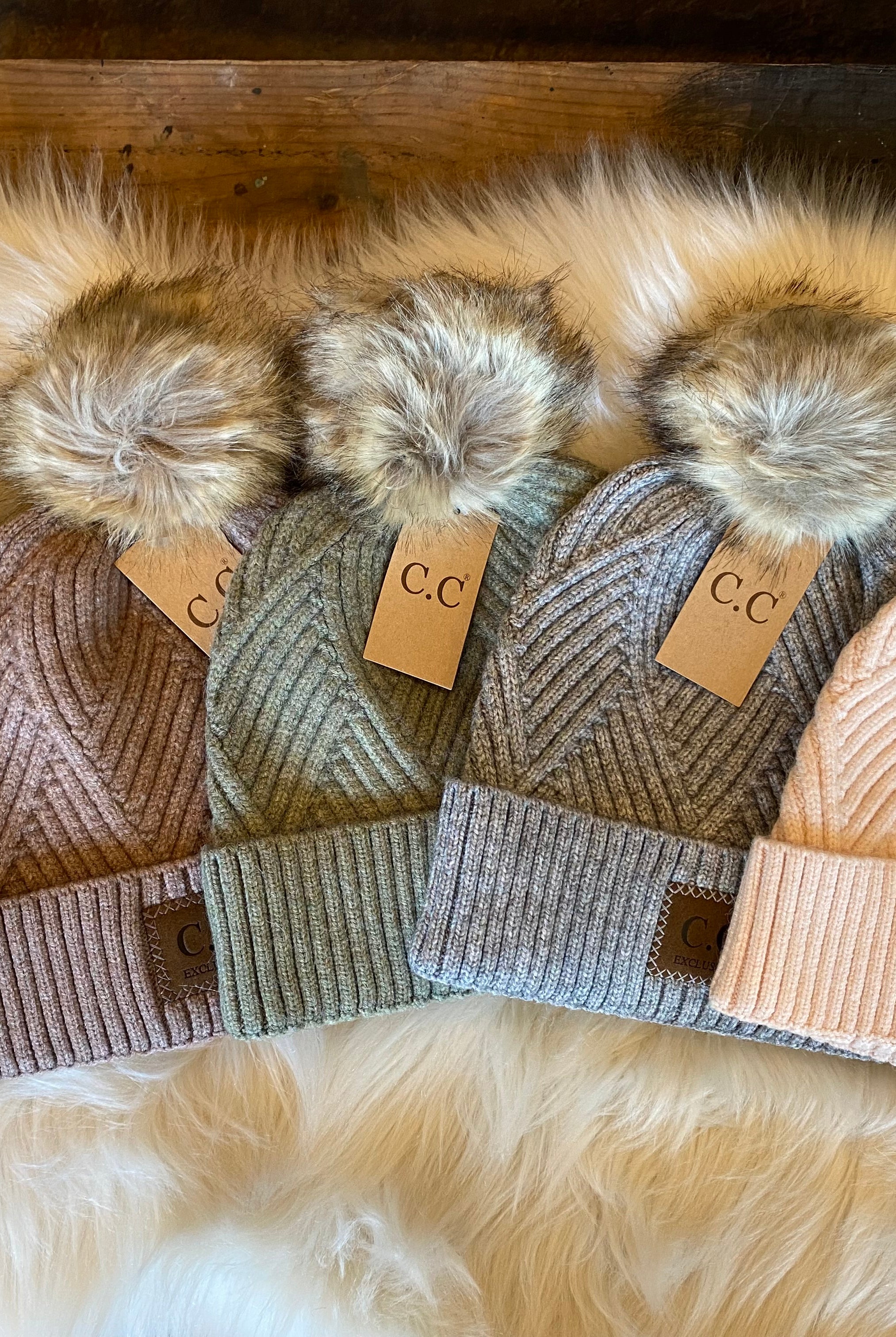 What A Girl Wants Pom Beanie-Beanies-joia hat 2060-Anna Kaytes Boutique, Women's Fashion Boutique in Grinnell, Iowa