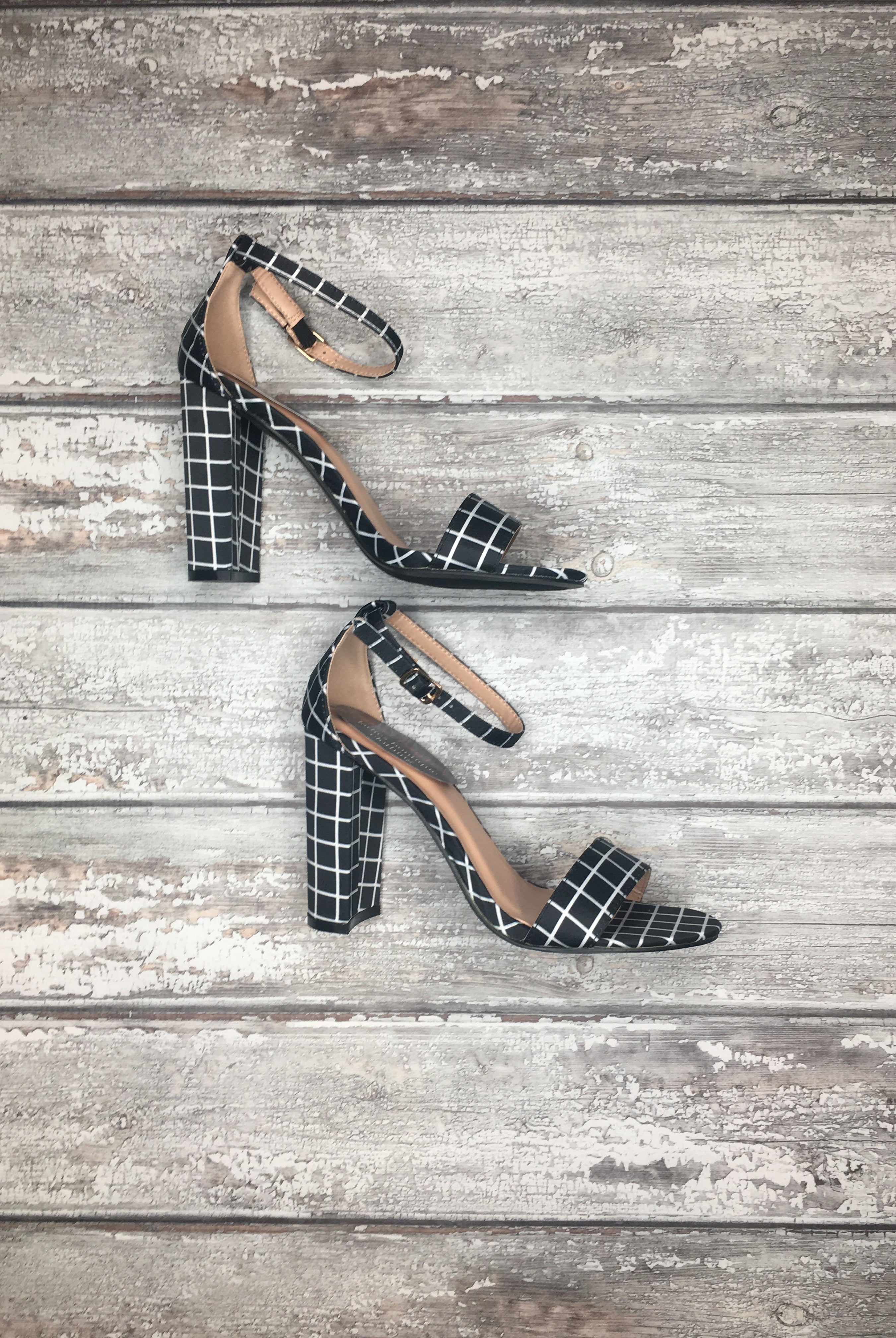Sparks Fly Checked Heel-Heels-Anna Kaytes Boutique-Anna Kaytes Boutique, Women's Fashion Boutique in Grinnell, Iowa