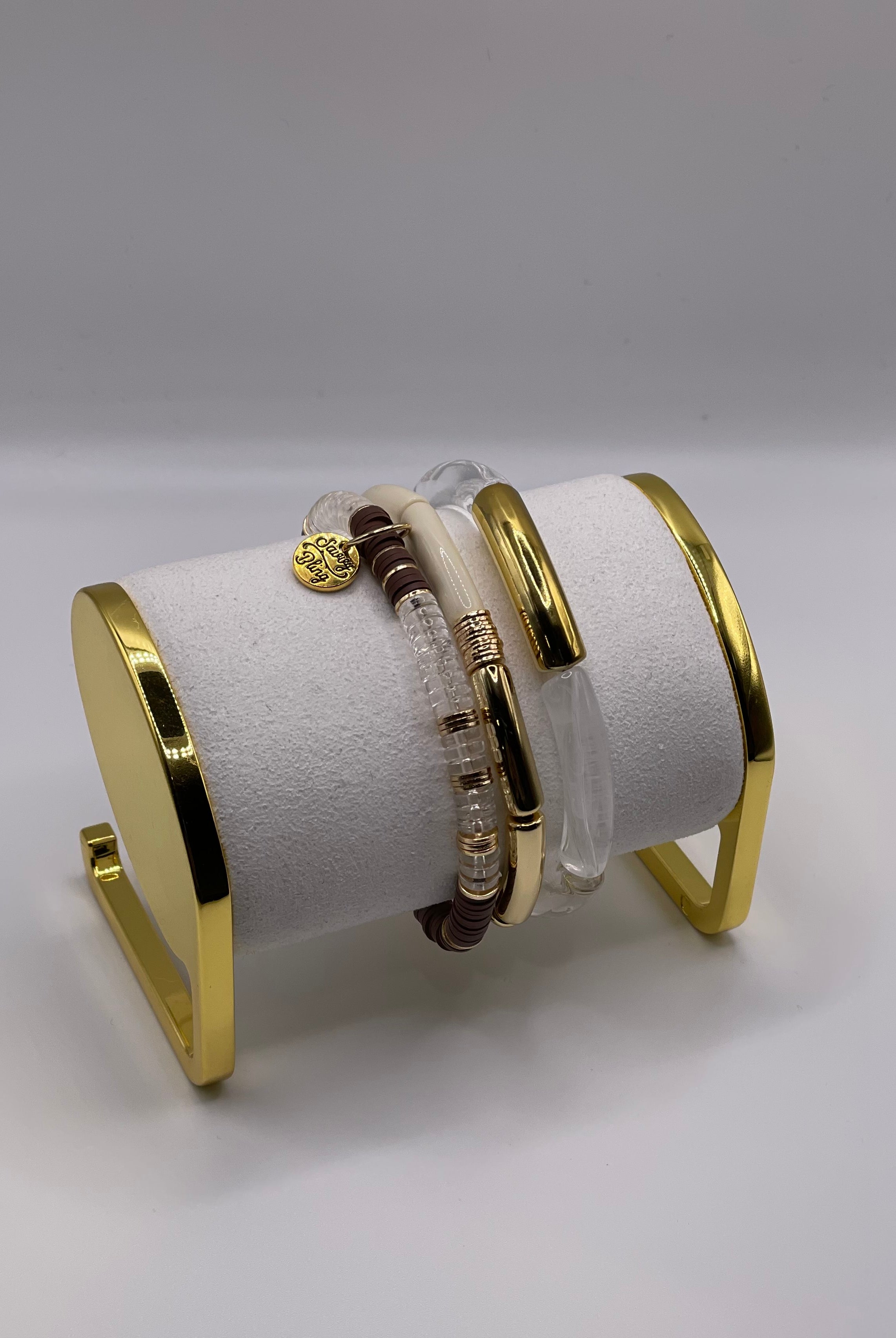 The Jasmin Three Stack - Multiple Options-Bracelets-Savvy Bling-Anna Kaytes Boutique, Women's Fashion Boutique in Grinnell, Iowa