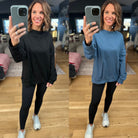 Bet On You Mock Crew Top-Sweaters-Day & Moon-Anna Kaytes Boutique, Women's Fashion Boutique in Grinnell, Iowa