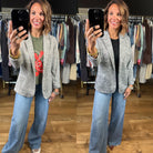 Back In Business Heathered Blazer-Jackets-Doe & Rae-Anna Kaytes Boutique, Women's Fashion Boutique in Grinnell, Iowa