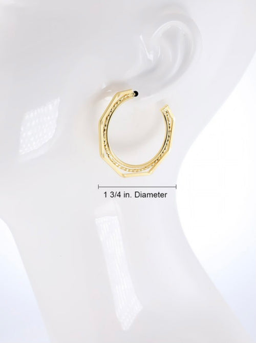The Haley Gold Hoop-Earrings-Anna Kaytes Boutique-Anna Kaytes Boutique, Women's Fashion Boutique in Grinnell, Iowa