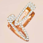 Metal Rhinestone Large Open Shape Hair Clip 1pc - Gold-KITSCH-Anna Kaytes Boutique, Women's Fashion Boutique in Grinnell, Iowa