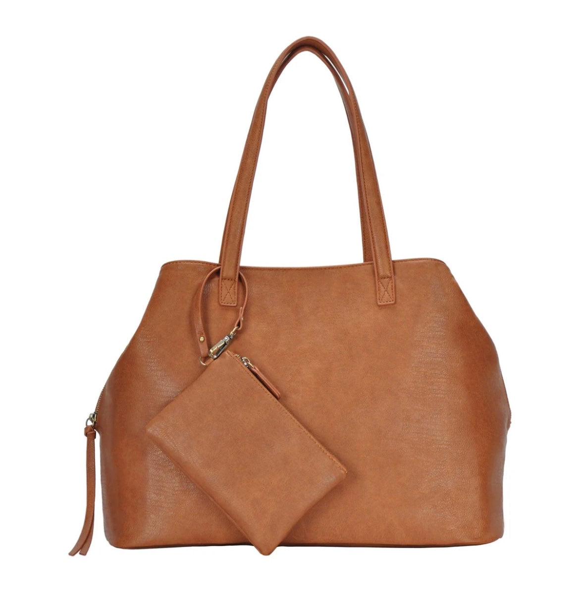 The Fit-All Tote- Cognac