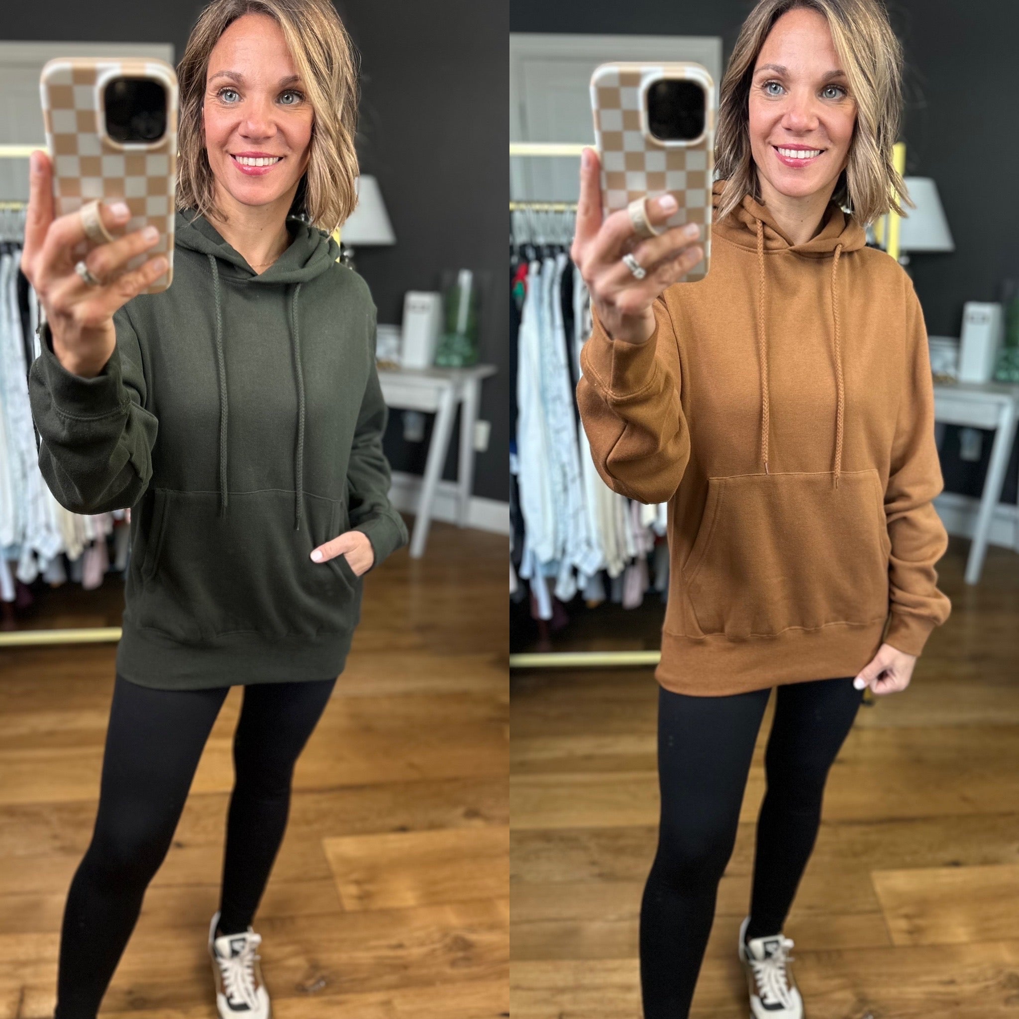 Weekend Stay Pocket Hoodie - Multiple Options-Reflex-Anna Kaytes Boutique, Women's Fashion Boutique in Grinnell, Iowa