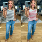Intentional Style Striped Knit Top-Be Cool-Anna Kaytes Boutique, Women's Fashion Boutique in Grinnell, Iowa