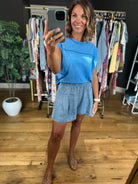 The Madison 2.0 High-Waisted Shorts-Shorts-Doe & Rae-Anna Kaytes Boutique, Women's Fashion Boutique in Grinnell, Iowa