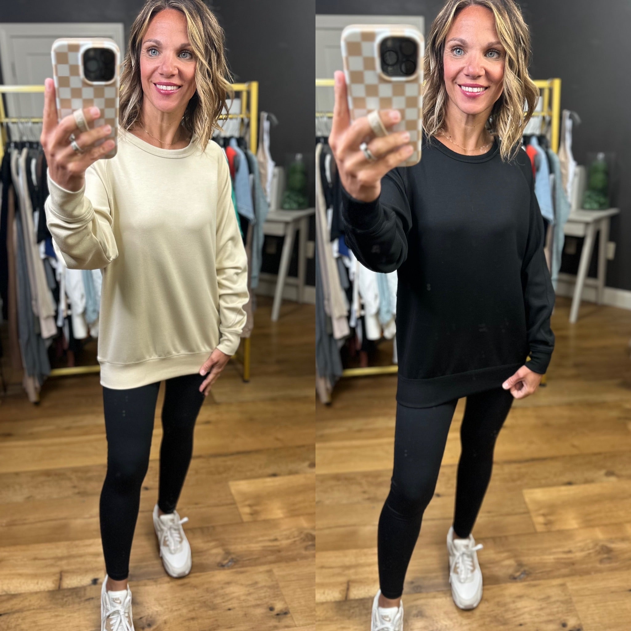 The Elsie Crewneck Sweatshirt - Multiple Options-Mono B-Anna Kaytes Boutique, Women's Fashion Boutique in Grinnell, Iowa