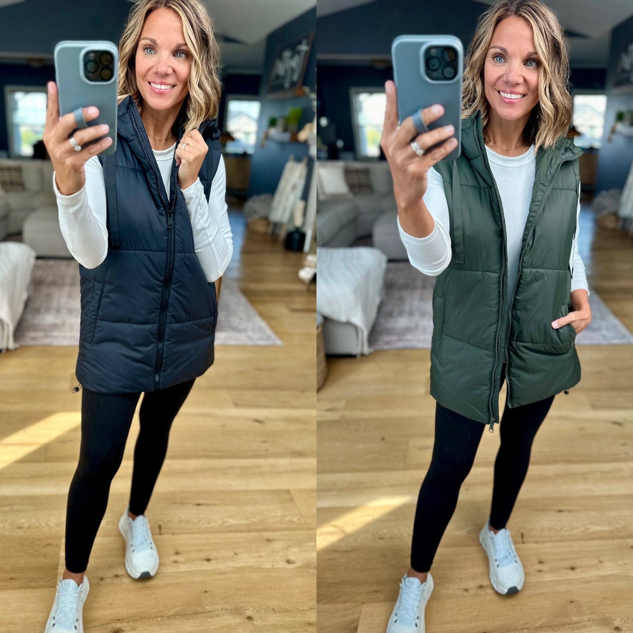 Best Around Hooded Vest-Mono B-Anna Kaytes Boutique, Women's Fashion Boutique in Grinnell, Iowa