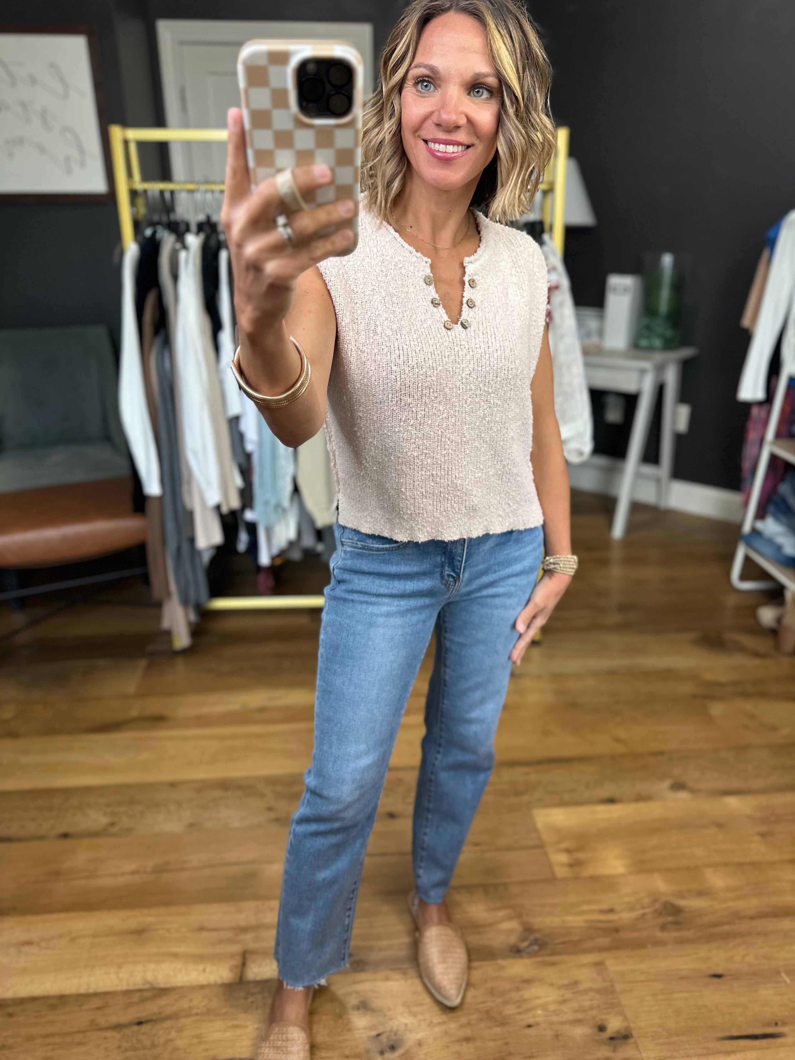 Chase You Down Knit Top - Champagne-La Miel-Anna Kaytes Boutique, Women's Fashion Boutique in Grinnell, Iowa