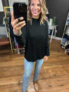 Right Next To You Mock Neck Top - Multiple Options-Long Sleeves-Staccato 17855B-Anna Kaytes Boutique, Women's Fashion Boutique in Grinnell, Iowa