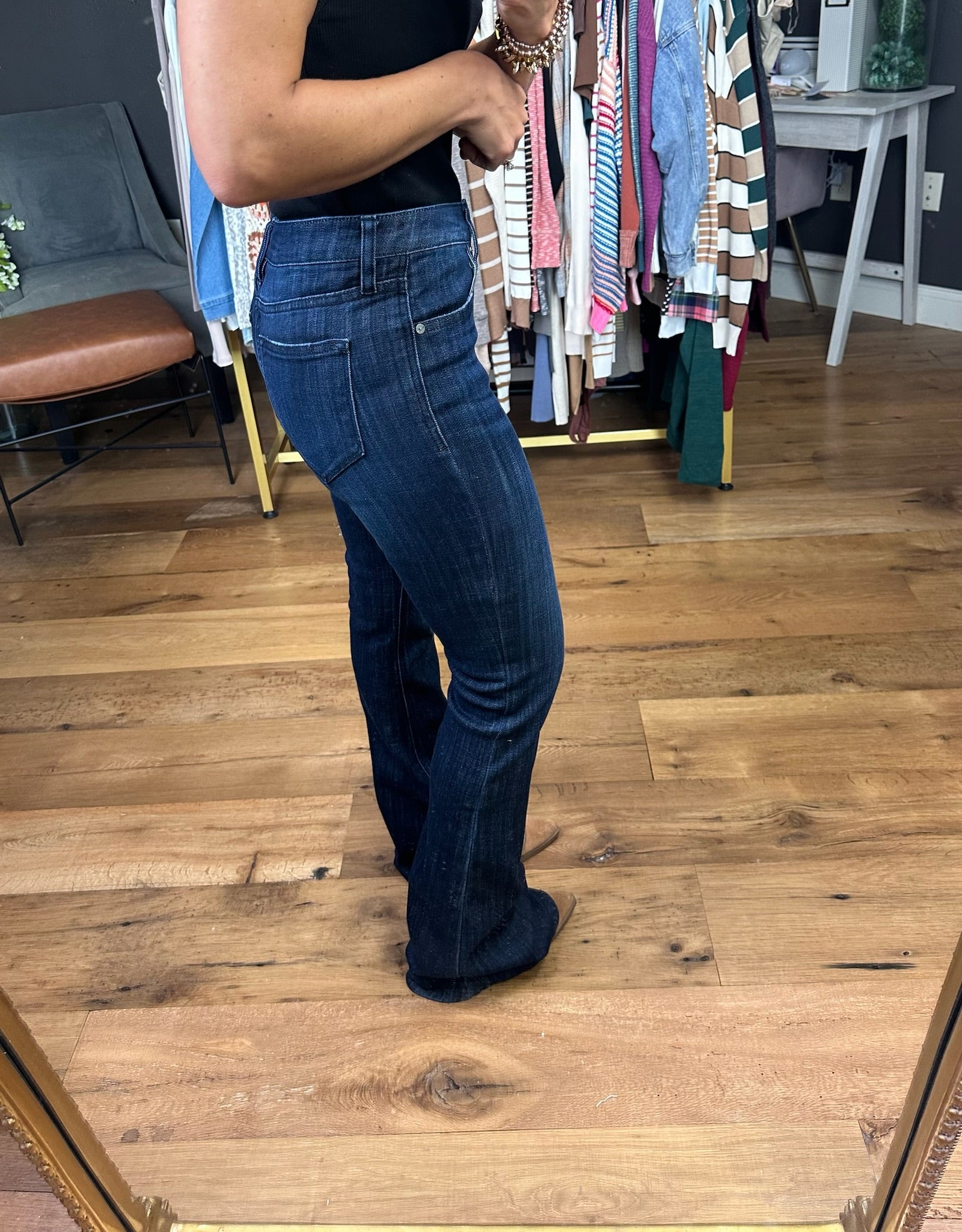 The Dru Mid-Rise Flare Denim-KanCan-Anna Kaytes Boutique, Women's Fashion Boutique in Grinnell, Iowa