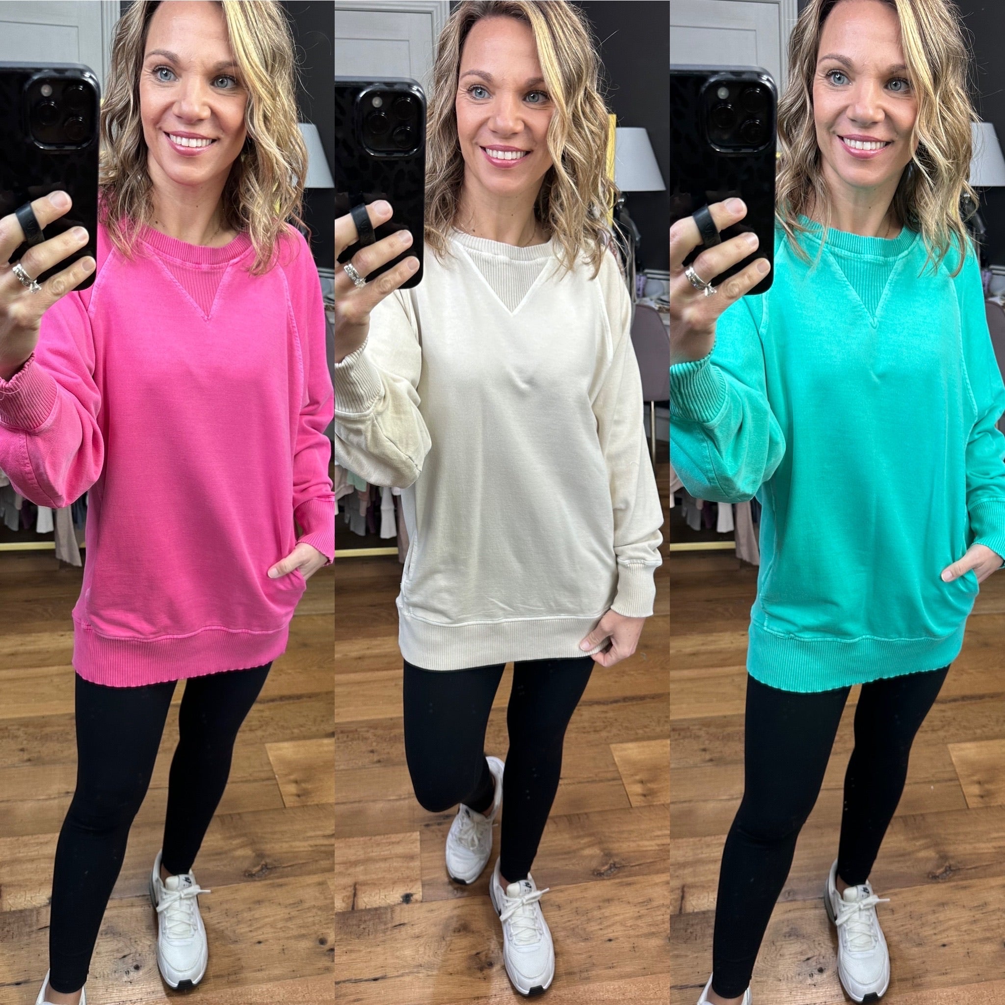 The Clara Pocket Crewneck Sweatshirt 2.0 - Multiple Options