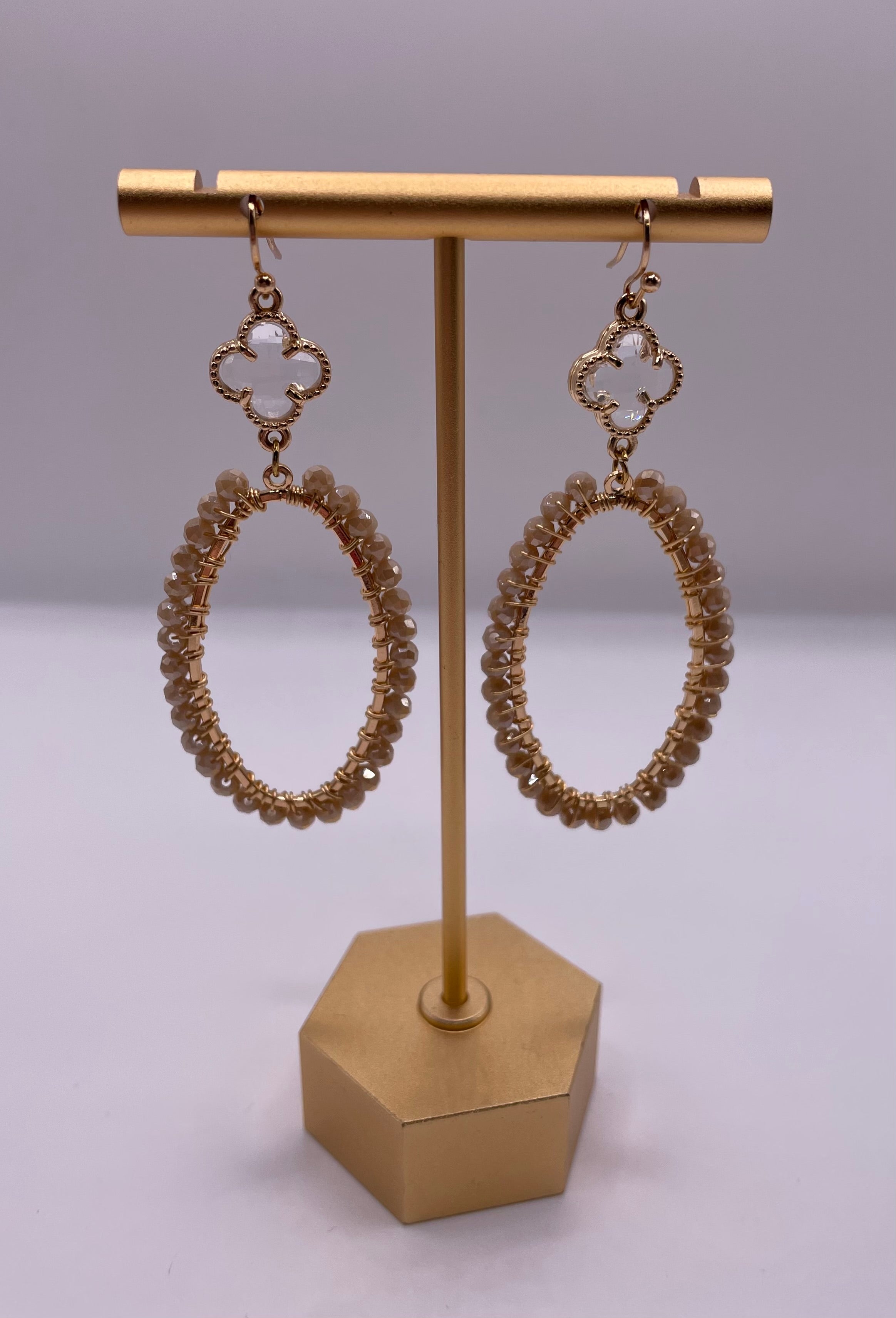 Jasmin Beaded Earrings-Earrings-Anna Kaytes Boutique-Anna Kaytes Boutique, Women's Fashion Boutique in Grinnell, Iowa