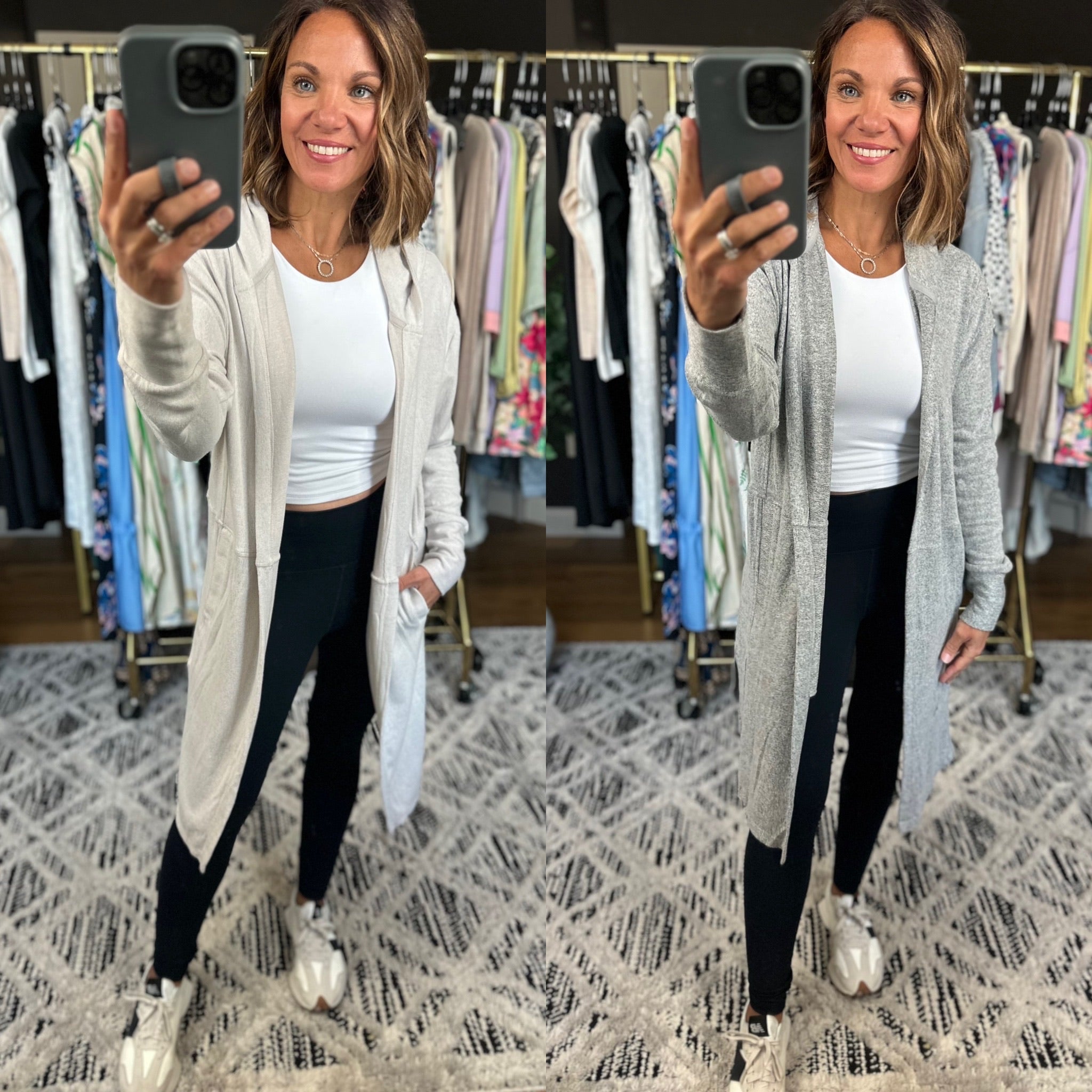 Swept Away Midi Pocket Cardigan-Sweaters-Mono B-Anna Kaytes Boutique, Women's Fashion Boutique in Grinnell, Iowa