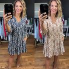 Make The List Patterned Pocket Tiered Dress - Multiple Options-Wishlist-Anna Kaytes Boutique, Women's Fashion Boutique in Grinnell, Iowa