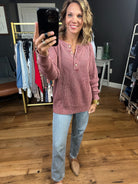 Stepping In Textured Henley Sweater - Multiple Options-Staccato-Anna Kaytes Boutique, Women's Fashion Boutique in Grinnell, Iowa