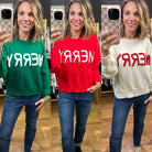 Merry Crew Sweater - Multiple Options-Wishlist-Anna Kaytes Boutique, Women's Fashion Boutique in Grinnell, Iowa