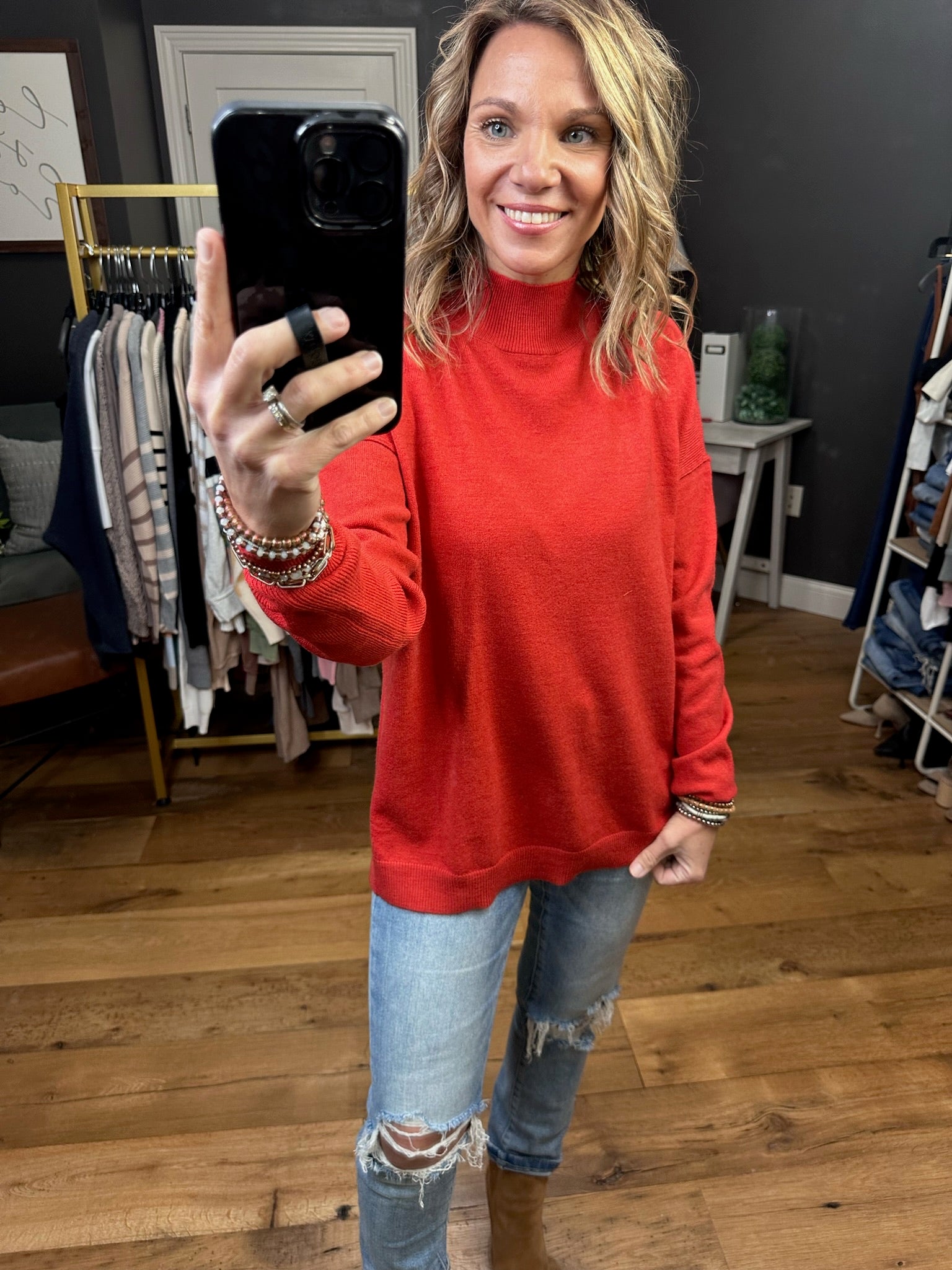 A Little Faith Mock-Neck Sweater - Multiple Options-Sweaters-Staccato 54058-Anna Kaytes Boutique, Women's Fashion Boutique in Grinnell, Iowa