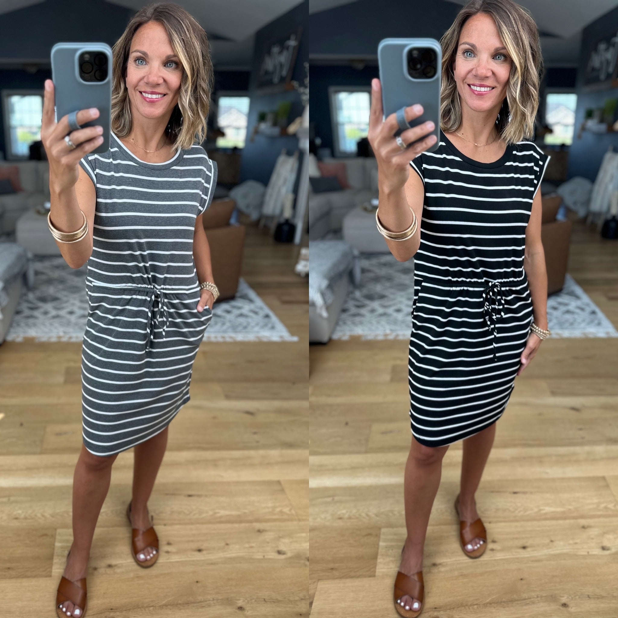 Hold For Style Striped Pocket Dress-Staccato-Anna Kaytes Boutique, Women's Fashion Boutique in Grinnell, Iowa