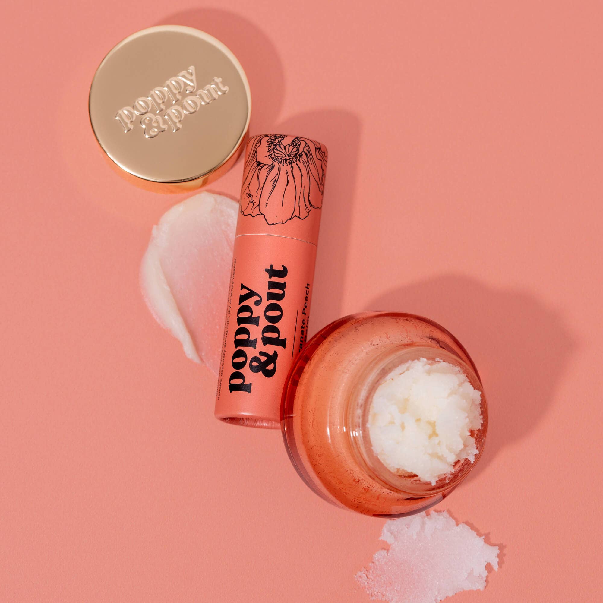 Lip Care Duo, Pomegranate Peach-Hair Accessories-Poppy & Pout-Anna Kaytes Boutique, Women's Fashion Boutique in Grinnell, Iowa