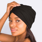 Sleep Beanie with Satin lining - Black-Hair Accessories-KITSCH-Anna Kaytes Boutique, Women's Fashion Boutique in Grinnell, Iowa