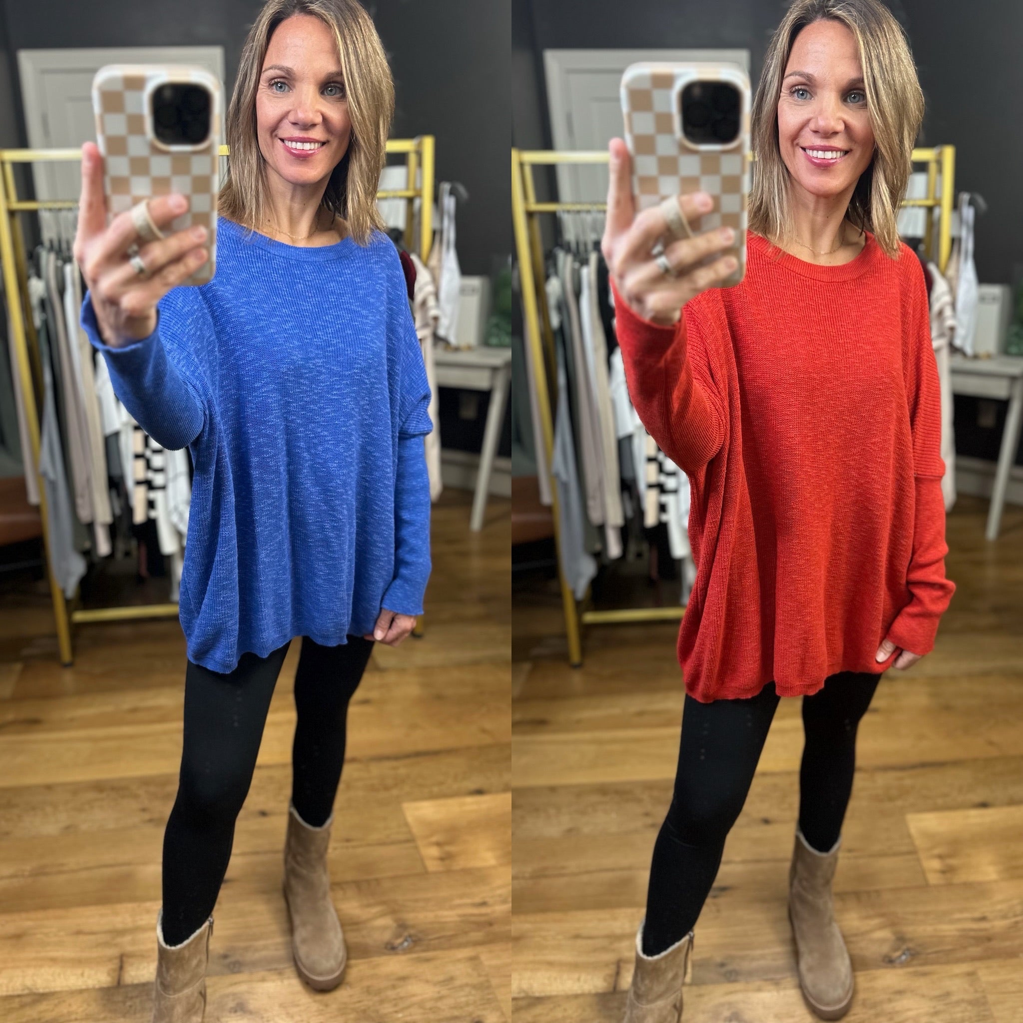 One Thing At A Time Lightweight Flowy Sweater - Multiple Options-Sweaters-Easel-Anna Kaytes Boutique, Women's Fashion Boutique in Grinnell, Iowa