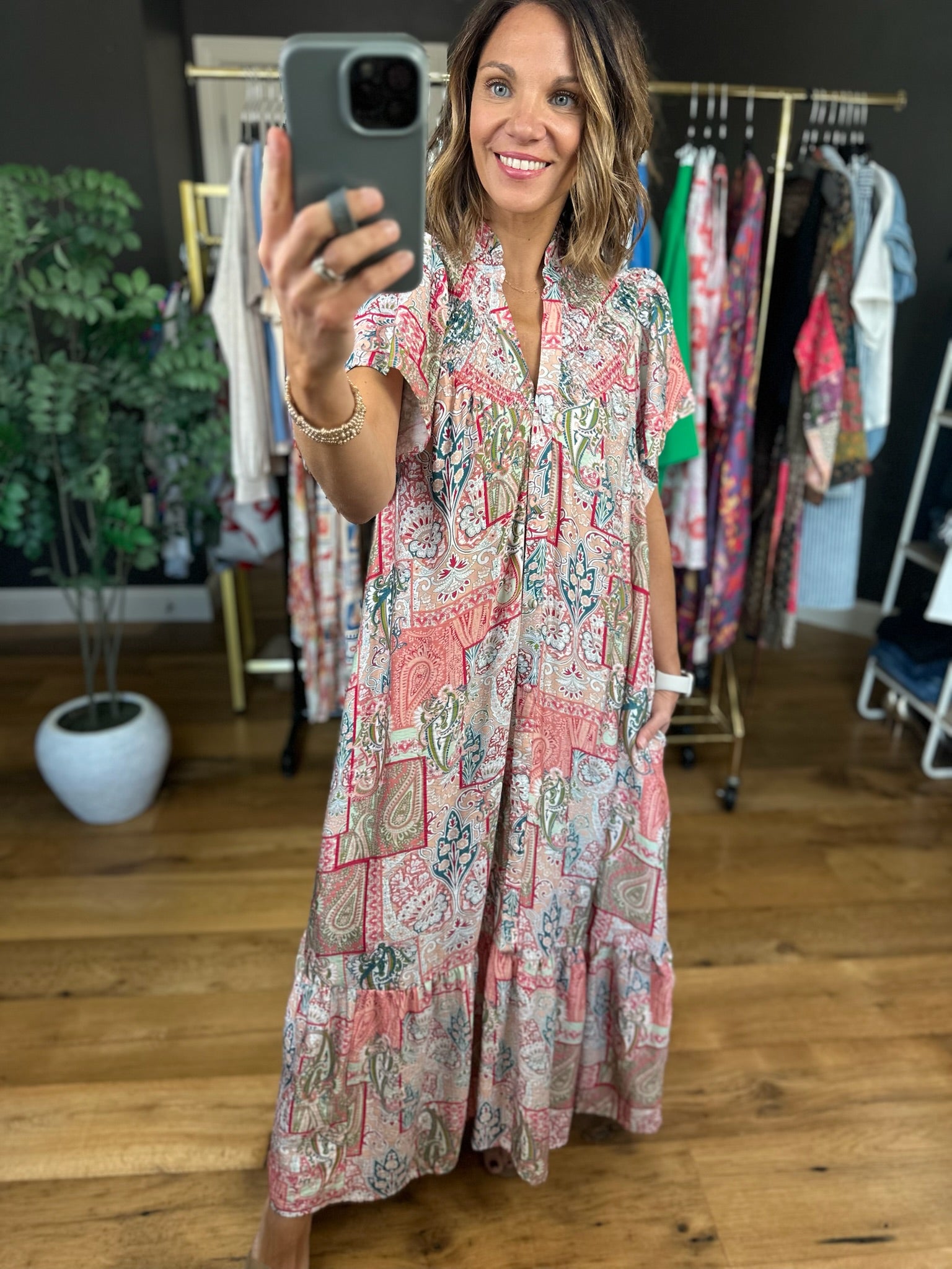 Long Term Love Paisley Maxi-Dresses-Umgee-Anna Kaytes Boutique, Women's Fashion Boutique in Grinnell, Iowa