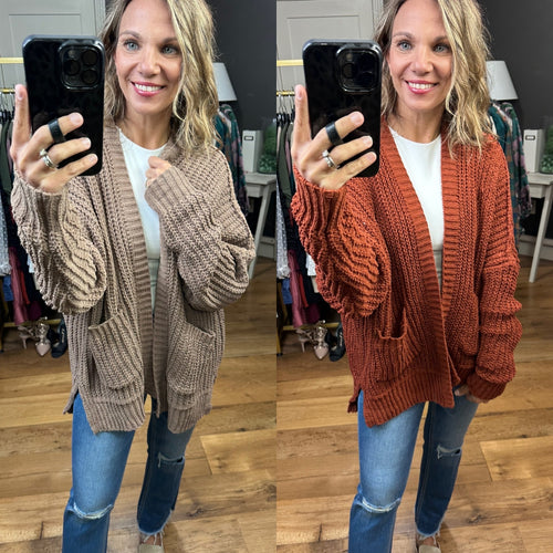 Nothing New Knit Chunky Cardigan - Multiple Options