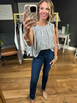 Going Somewhere Striped Top - Black-Aemi & Co-Anna Kaytes Boutique, Women's Fashion Boutique in Grinnell, Iowa