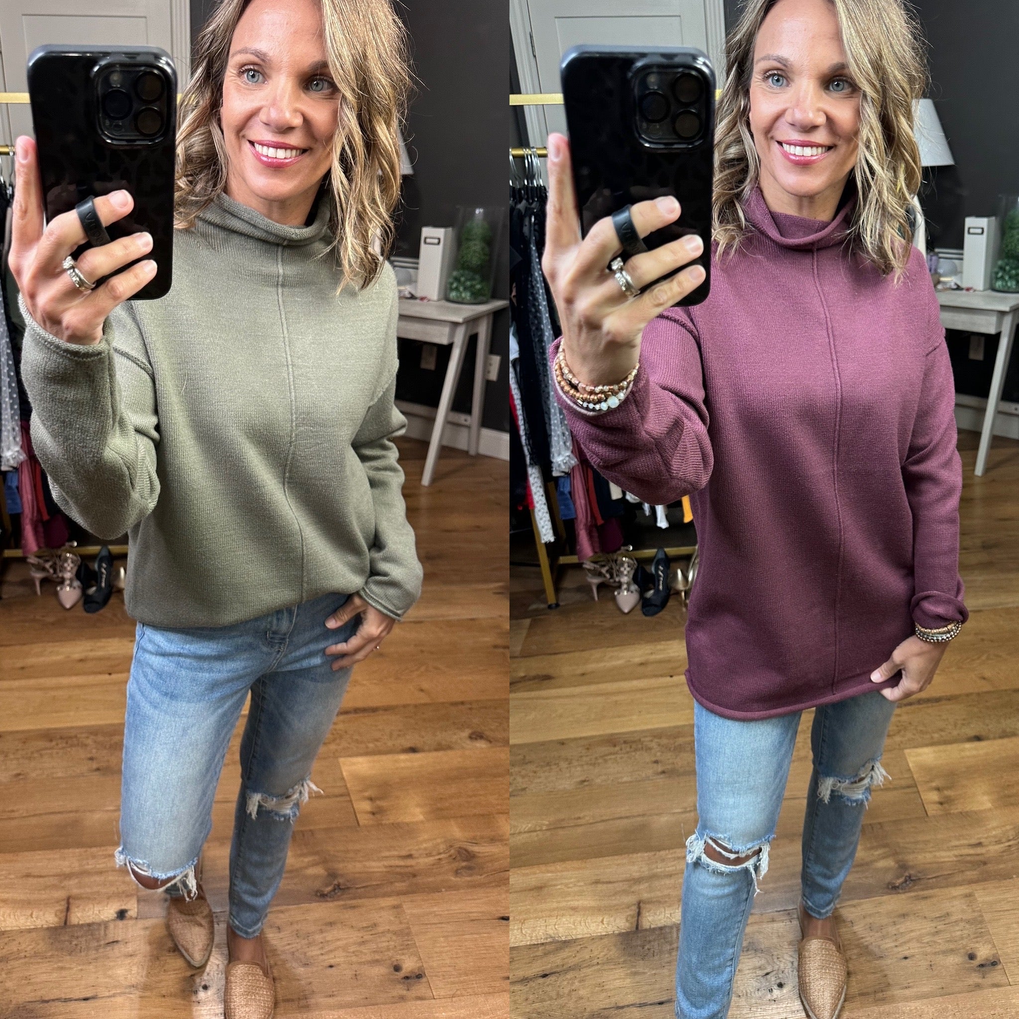 The Right Decision Mock-Neck Sweater - Multiple Options