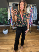 Extra Feelings Floral Top-Short Sleeves-Umgee-Anna Kaytes Boutique, Women's Fashion Boutique in Grinnell, Iowa