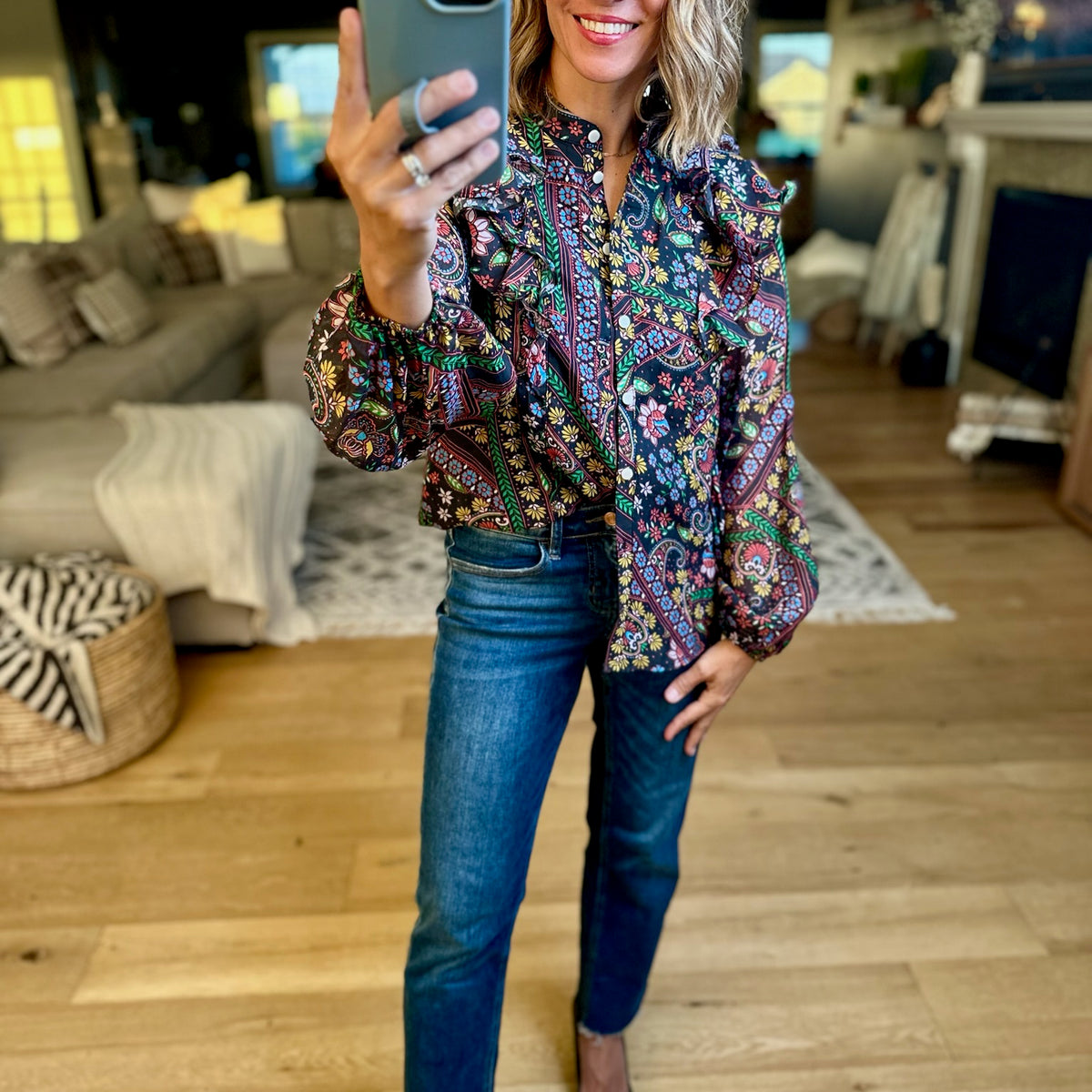 Moving Through Fall Button-Down Top – Anna Kaytes Boutique