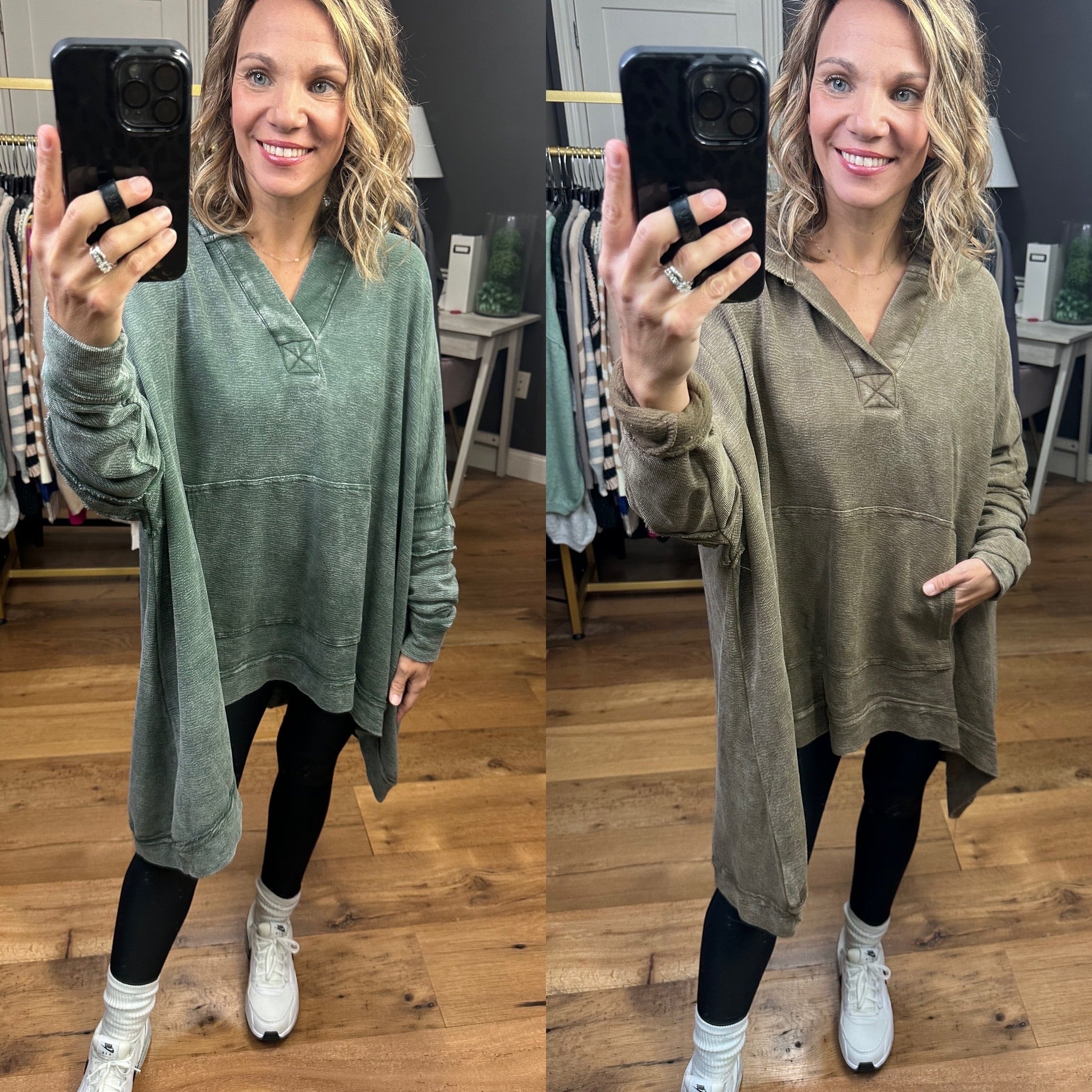 Where It All Started A-Line Oversized Hoodie - Multiple Options-Hoodies-Mono B KT12061-Anna Kaytes Boutique, Women's Fashion Boutique in Grinnell, Iowa