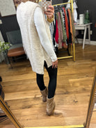 Call It Love V-Neck Sweater Vest - Cream-La Miel-Anna Kaytes Boutique, Women's Fashion Boutique in Grinnell, Iowa