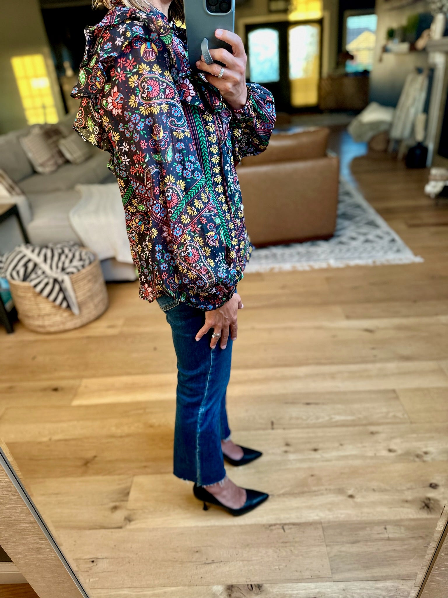 Moving Through Fall Button-Down Top-Fate-Anna Kaytes Boutique, Women's Fashion Boutique in Grinnell, Iowa