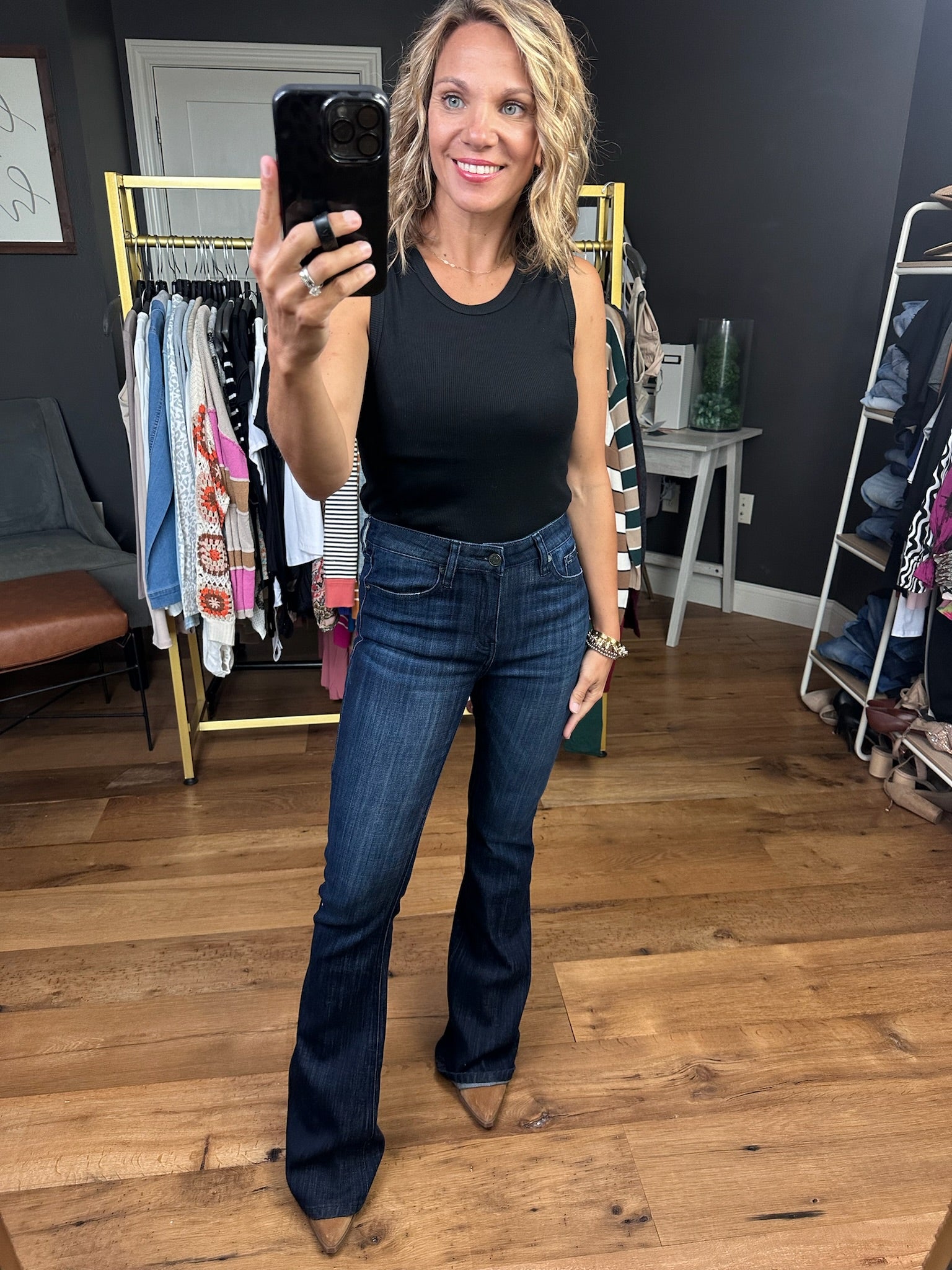 The Dru Mid-Rise Flare Denim-KanCan-Anna Kaytes Boutique, Women's Fashion Boutique in Grinnell, Iowa