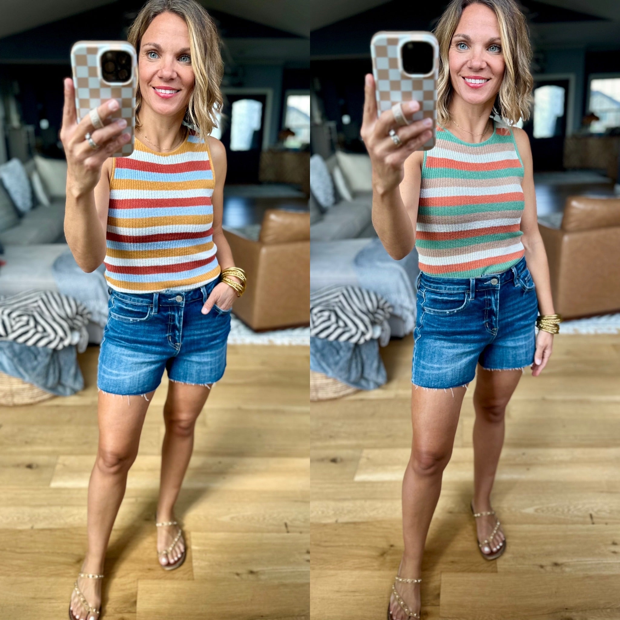 Years Go By Striped Knit Top - Multiple Options-Be Cool-Anna Kaytes Boutique, Women's Fashion Boutique in Grinnell, Iowa